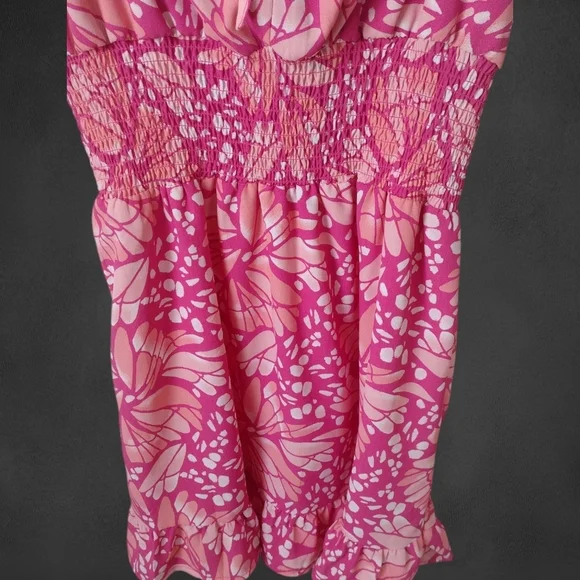 Lily Rose Smocked Waist Skater Dress Juniors Size Large NWT - Picture 5 of 6